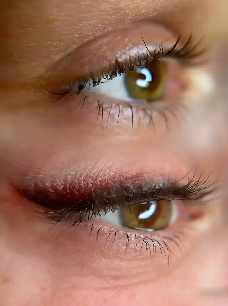 Micropigmentación eyeliner en Sevilla antes y después